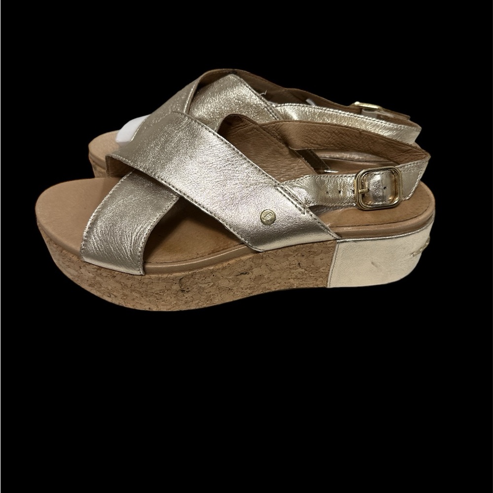 Ugg gold leather sandals